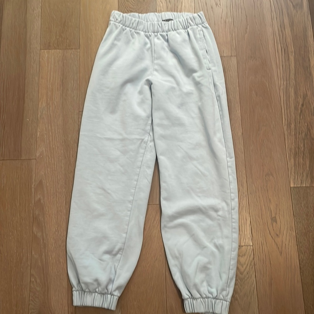 Blue sweat pants
